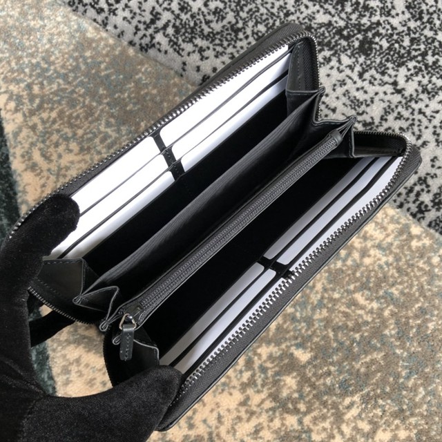 Gucci經典款錢夾錢包 291105 古馳原單單拉皮夾 克壓花皮 Gucci男士拉鏈長錢包  gqy3747